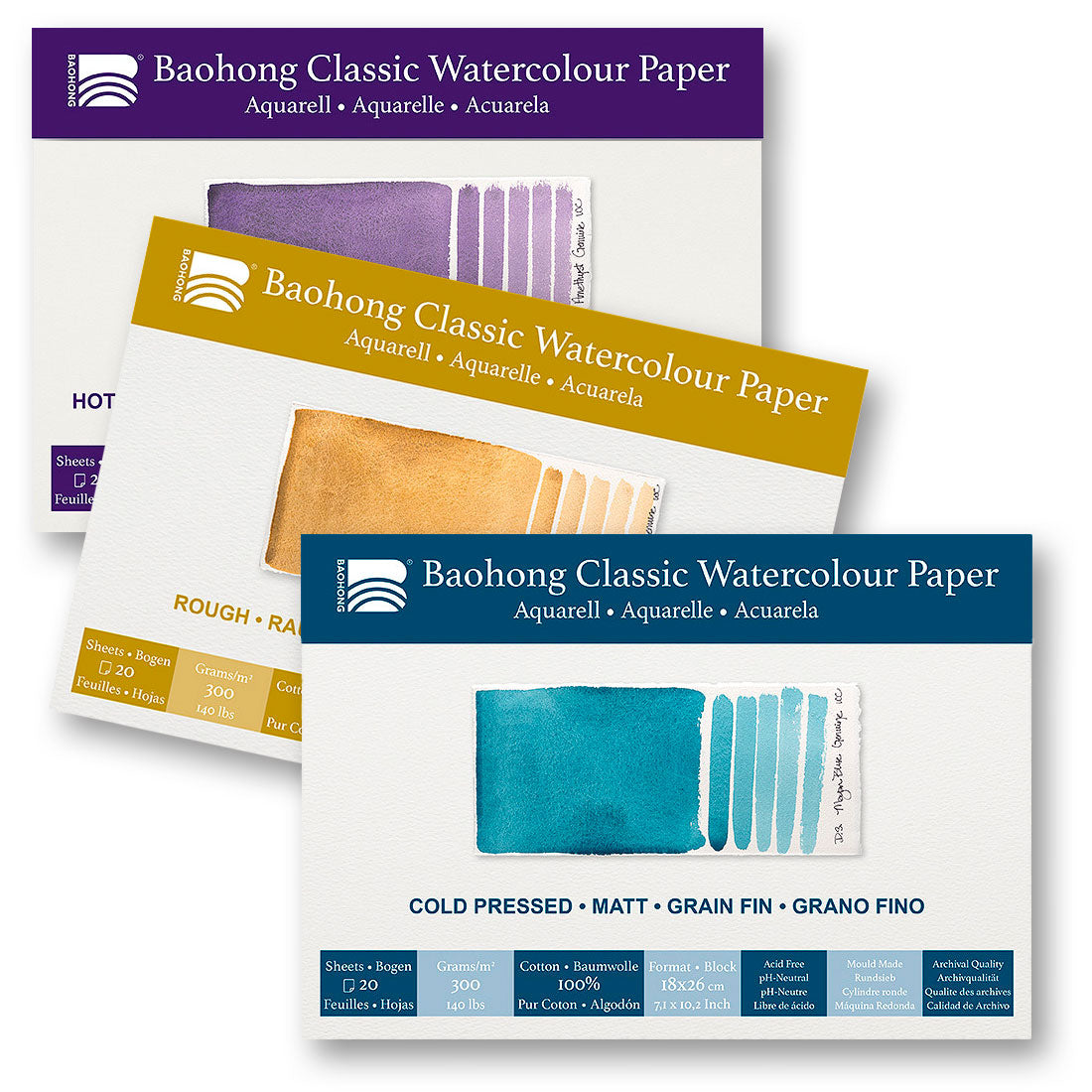 Baohong Classic Watercolour Blocks | Paper