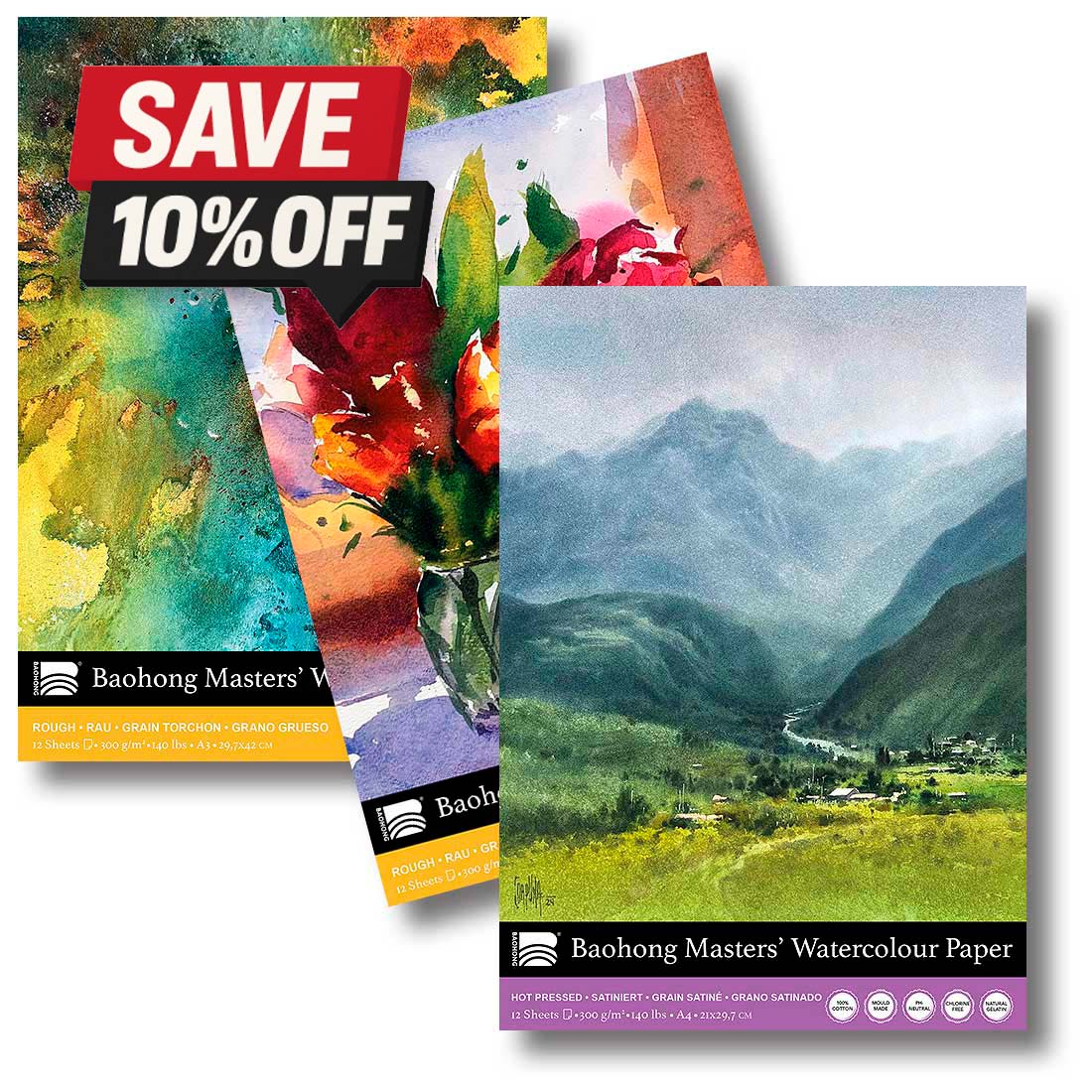 Baohong Classic Watercolour Blocks | Paper