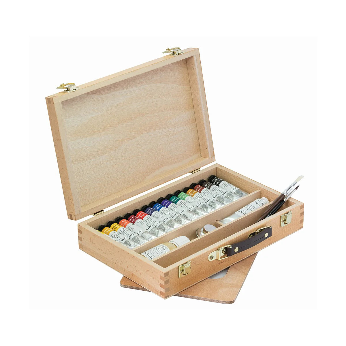 Sennelier Egg Tempera Set In Wooden Box